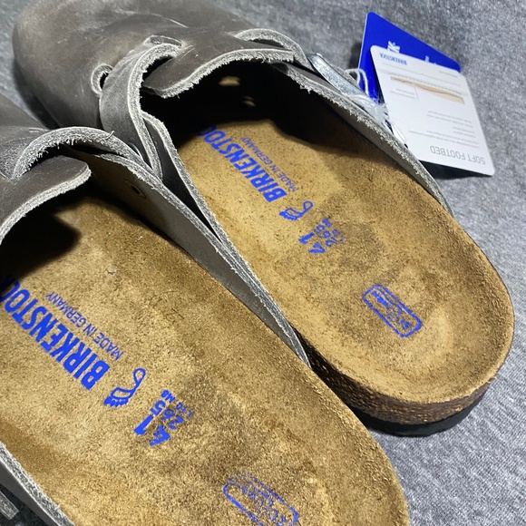 Birkenstock Boston Clogs Oiled Leather Sandals - Picture 6 of 7